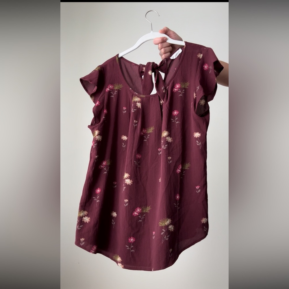 Tie-back blouse